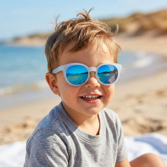 Candy Color Baby Sunglasses - UV400 Protective Round Frame - Children's Outdoor Sun-shading Eyewear