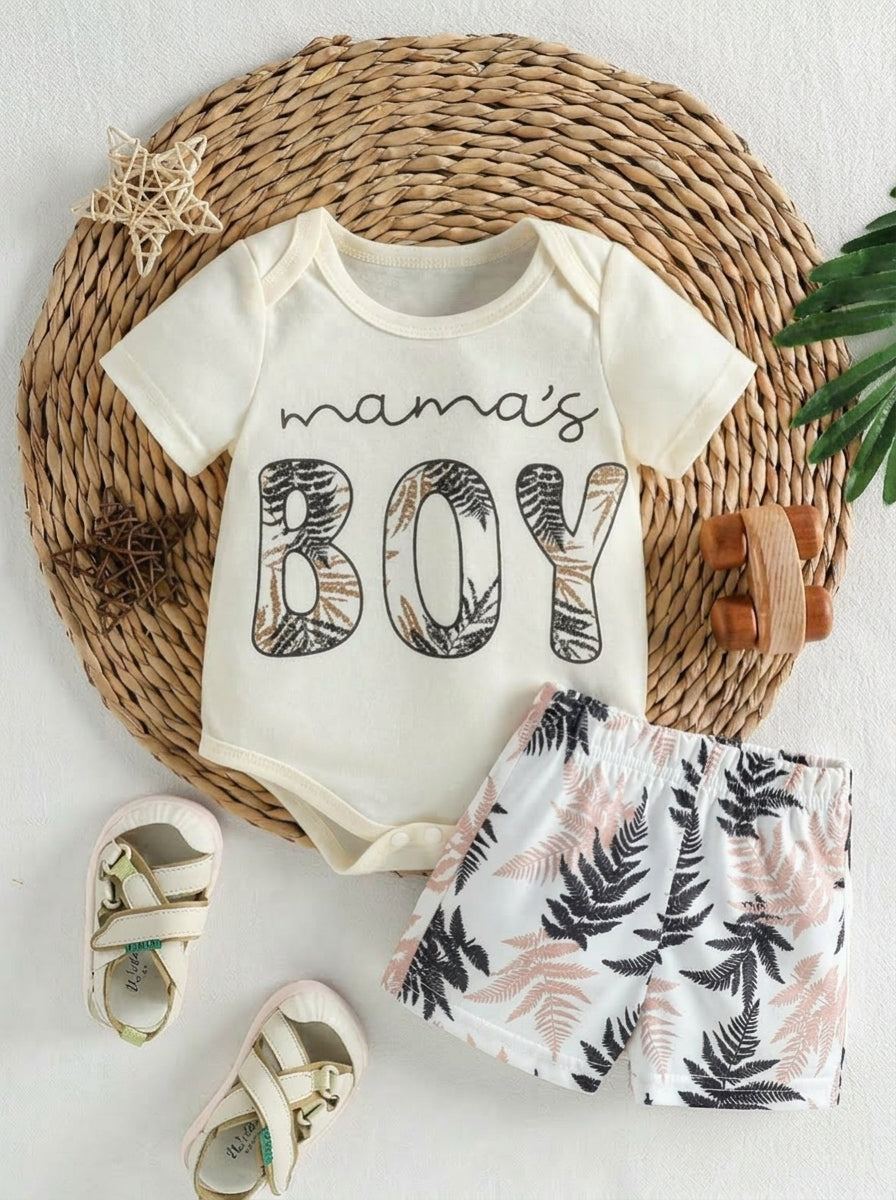 Cute Baby Boys Summer Clothing Set For Outings And Casual Daily Wear