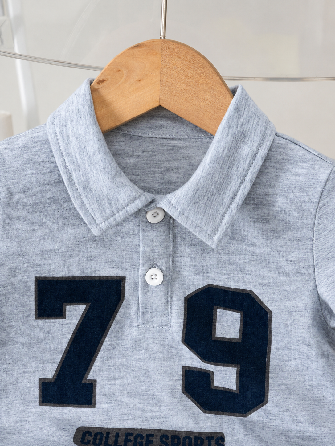 Playful Pals Baby Boy Letter Embroidery Polo and Shorts for Daily Wear