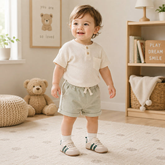 PU Leather Baby First Walkers - Spring & Autumn Indoor & Outdoor Toddler Shoes (0-18M)
