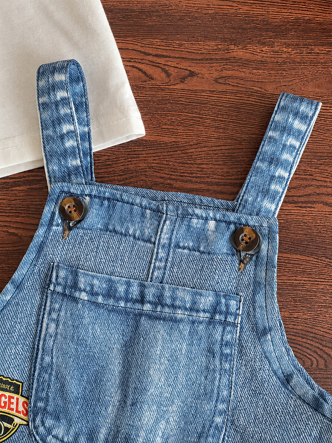 Cute Cartoon Print Denim Jumpsuit for Baby Boys: Dinosaur, Car & Letter Design