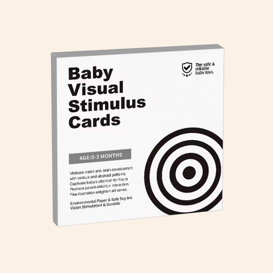 Black & White Visual Stimulation Cards - Newborn Sensory Training Set - Early Education Cognitive Flashcards for Infants