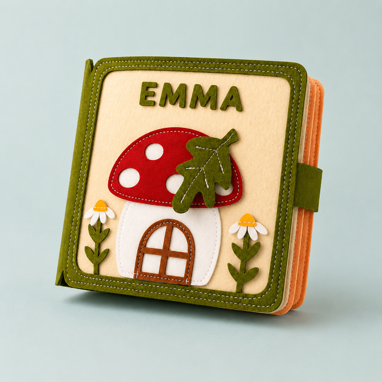 Personalized Quiet Book for Toddlers – Custom Name Felt Busy Book