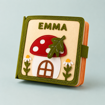 Personalized Quiet Book for Toddlers – Custom Name Felt Busy Book