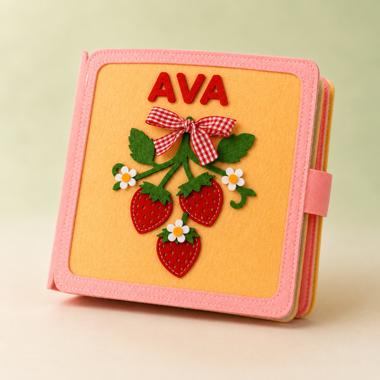 Personalized Quiet Book for Toddlers – Custom Name Felt Busy Book