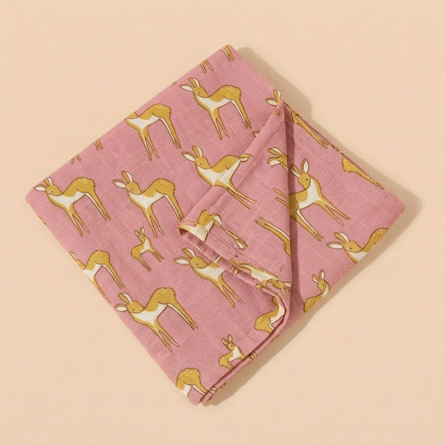 Muslin Cotton Baby Towel - Multi-use Newborn Swaddle & Bath Scarf - Soft Feeding Face Washcloth