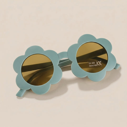 Flower Shape Baby Sunglasses - UV400 Protective Round Sun Glasses - Cute Outdoor Eyewear for Toddlers & Kids