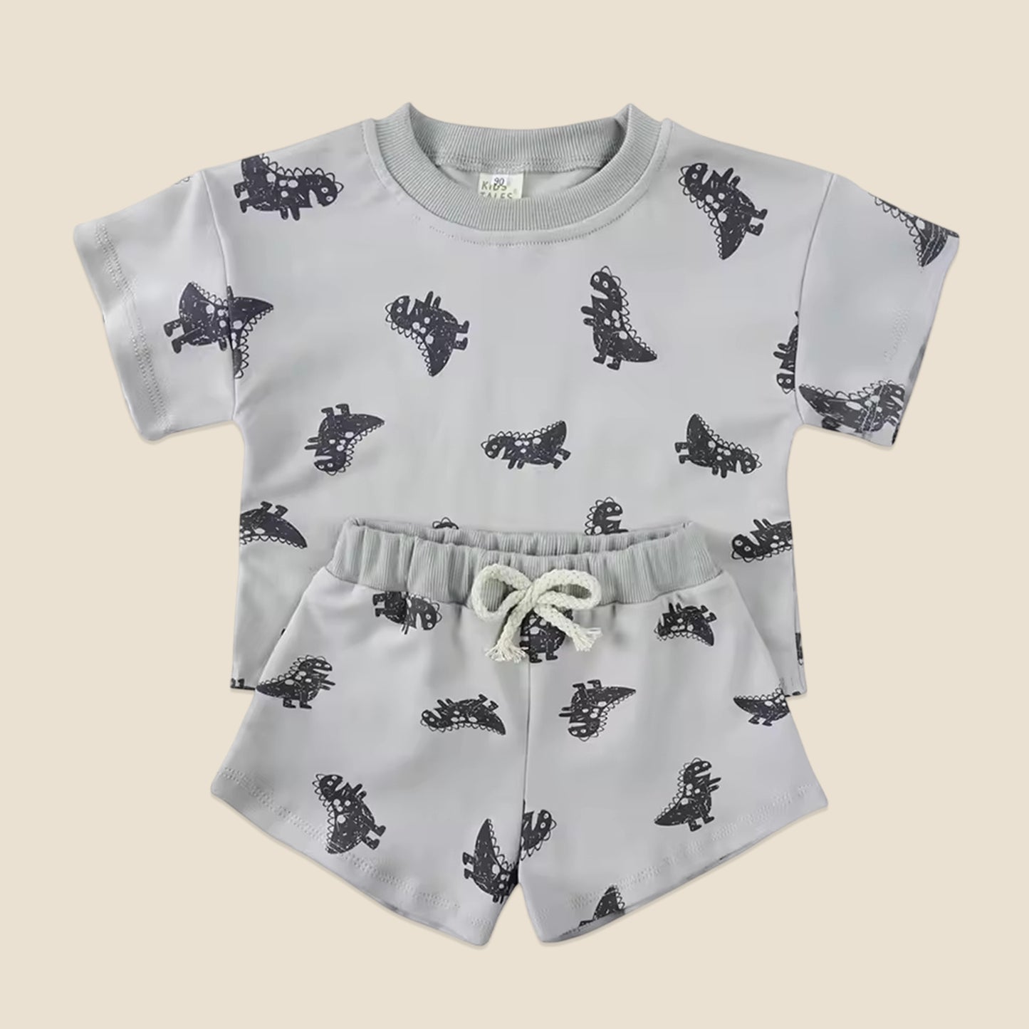100% Cotton Kids Summer Clothing Set - Unisex Short Sleeve T-Shirt & Shorts Suit - Casual Baby Outfits for 1-8 Years