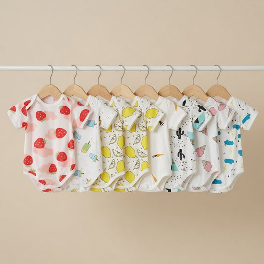 Baby Girl & Boy Summer Romper - 100% Cotton Bodysuit for Newborns - Cute Children's Overalls Costume