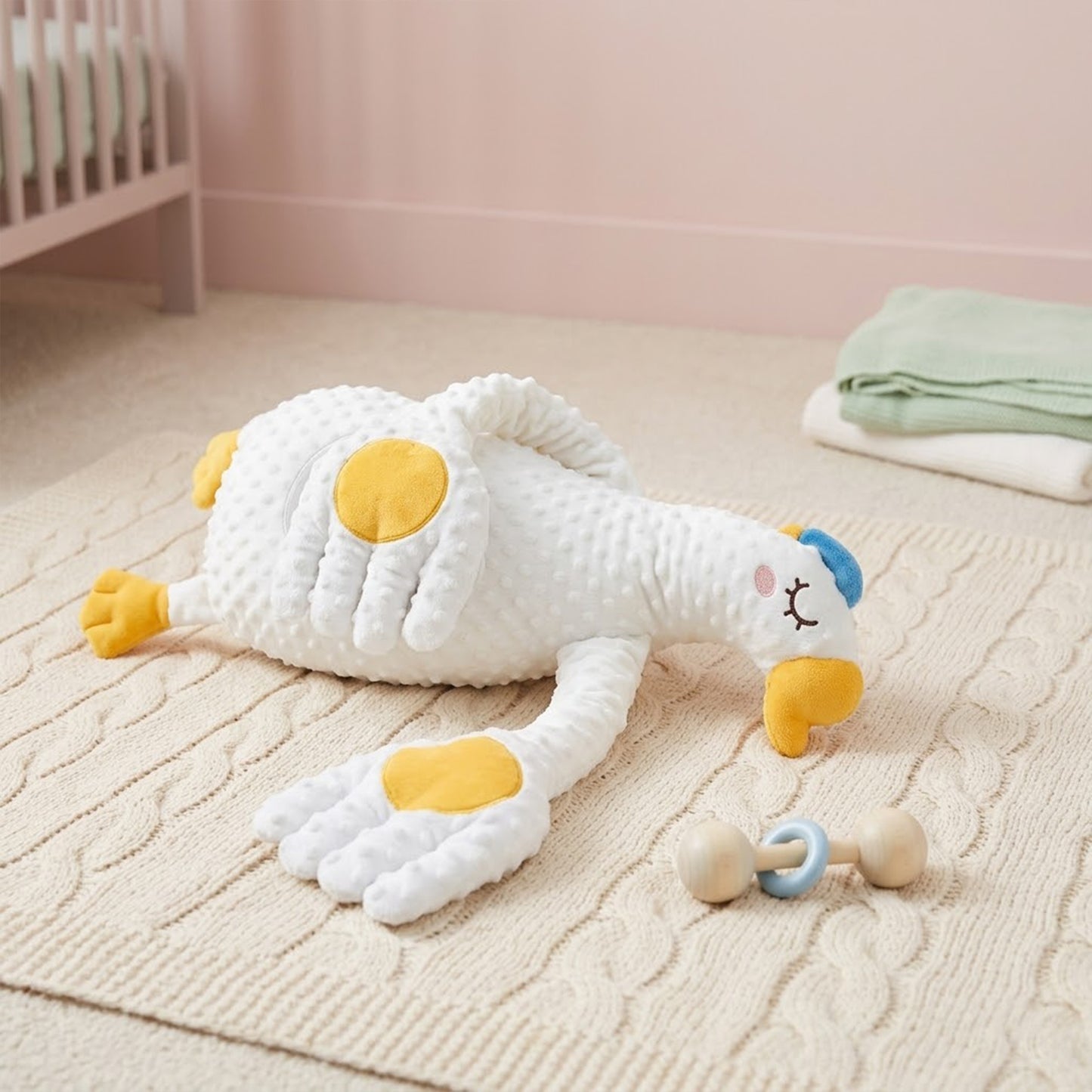 Smart Electric Baby Patting Doll - Soothing Palm Sleeping Pillow for Newborns - Cotton Retro Style Baby Comfort Pillow