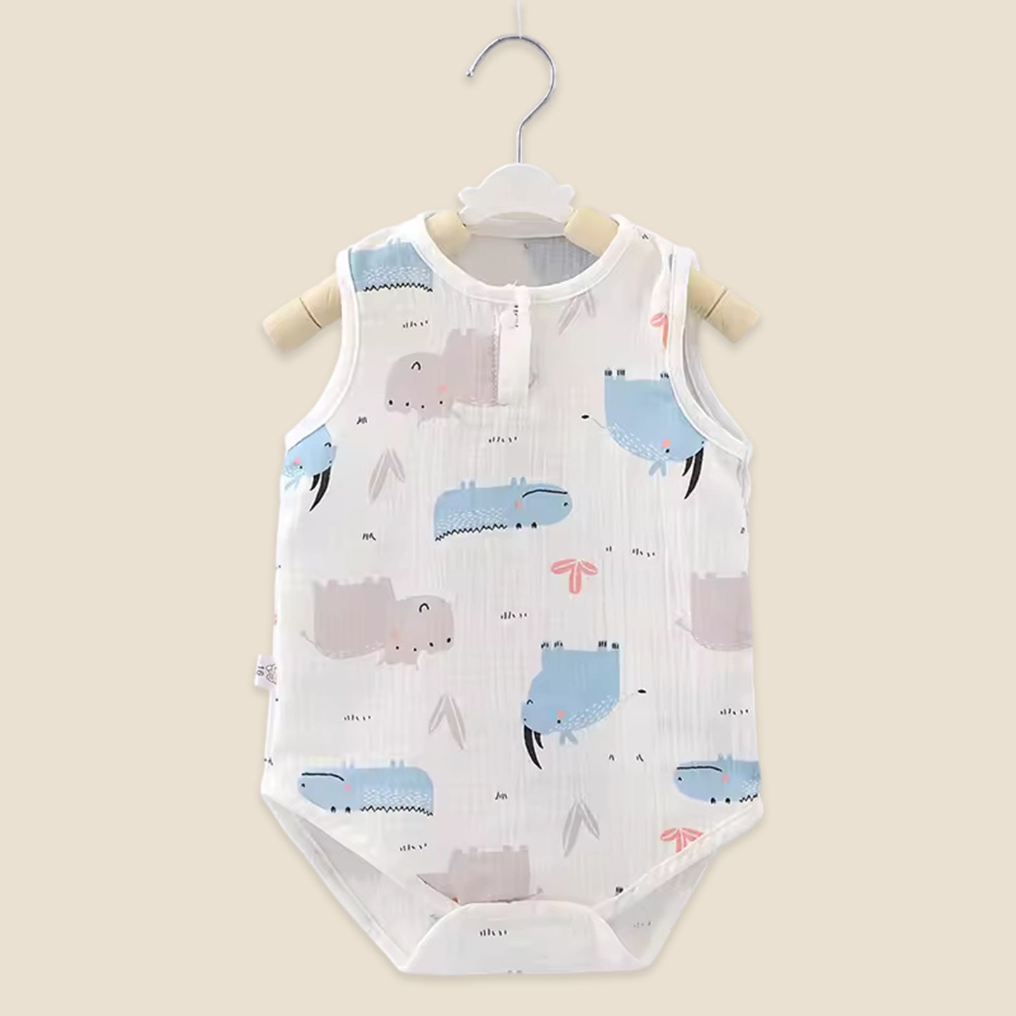 2026 New Summer Baby Sleeveless Bodysuit - 100% Soft Cotton Newborn Jumpsuit - Breathable Infant Outfits for Boys & Girls