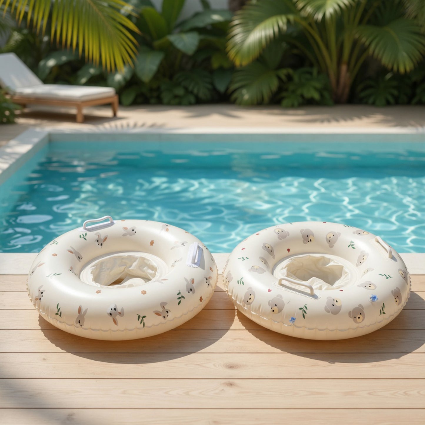 Essential Summer Pool Float with Seat - Perfect for Beach & Pool Parties - Secure Seat Pool Toy for Toddlers (1-3Y)
