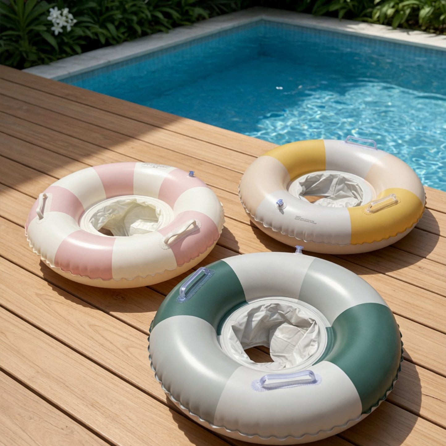 Essential Summer Pool Float with Seat - Perfect for Beach & Pool Parties - Secure Seat Pool Toy for Toddlers (1-3Y)