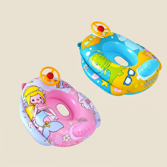 Eco-Friendly PVC Children's Swimming Ring - Durable Inflatable Water Toy for Kids
