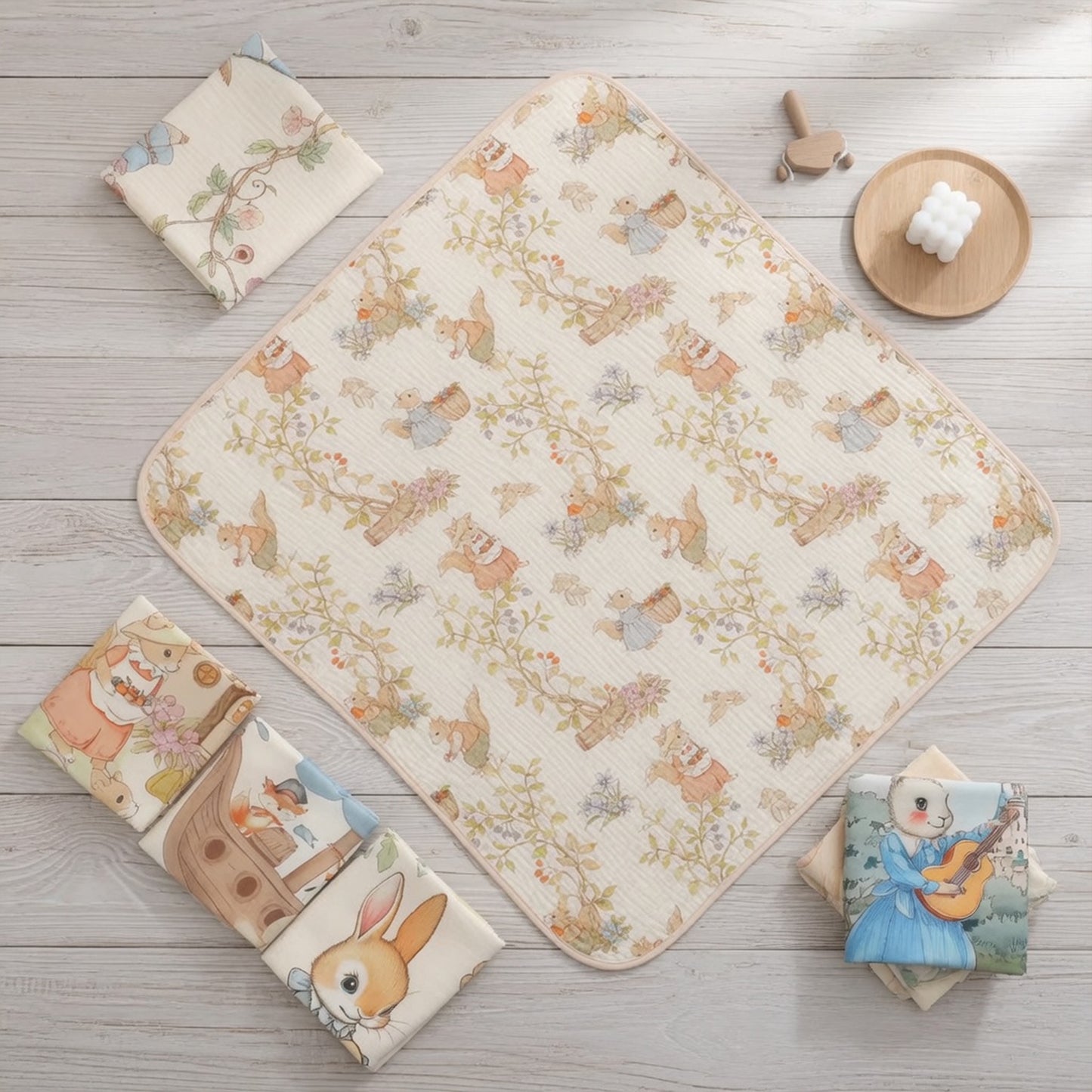 Pure Cotton Gauze Baby Blanket - Class A Soft Bath Towel - High Absorbency Swaddle for Infants & Toddlers