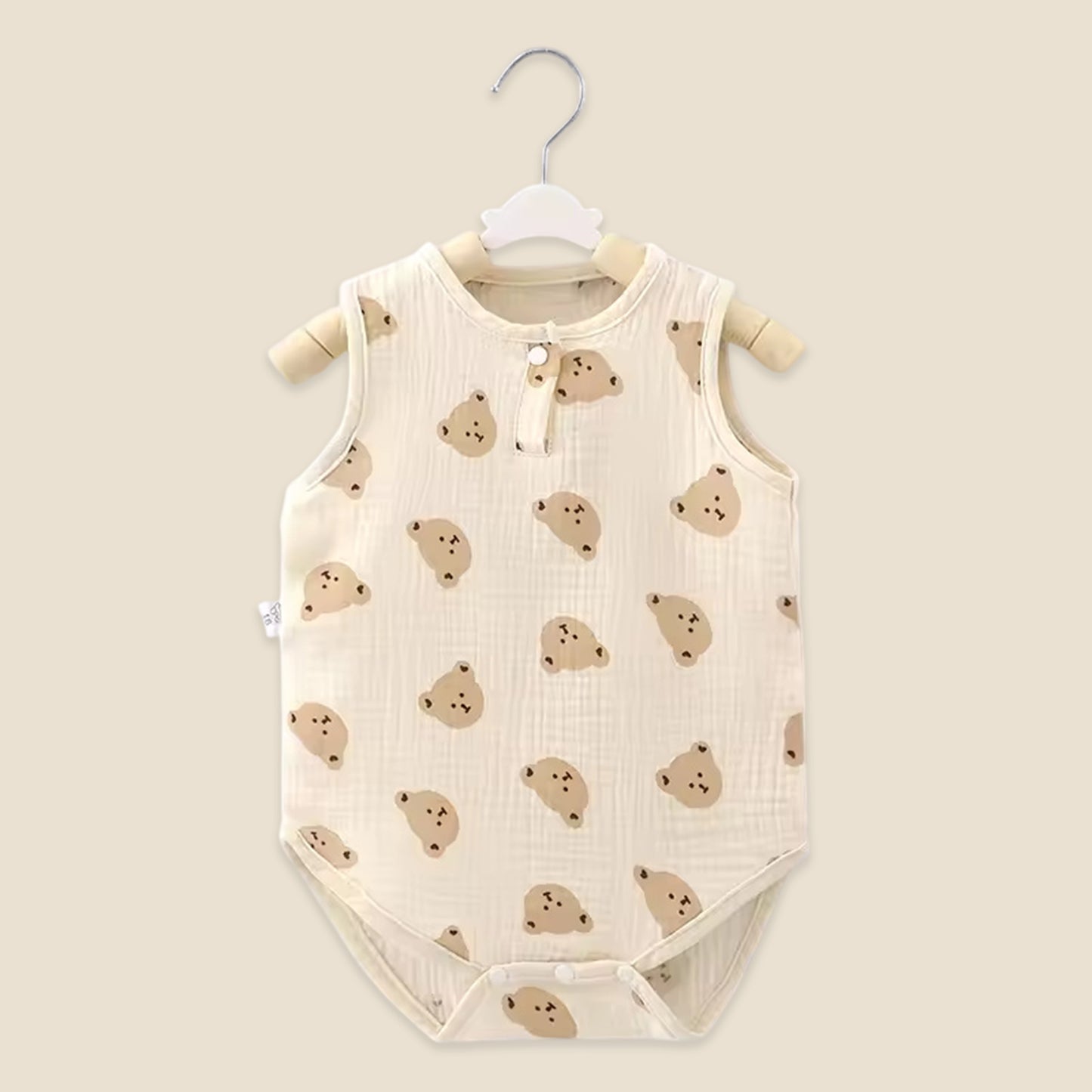 2026 New Summer Baby Sleeveless Bodysuit - 100% Soft Cotton Newborn Jumpsuit - Breathable Infant Outfits for Boys & Girls