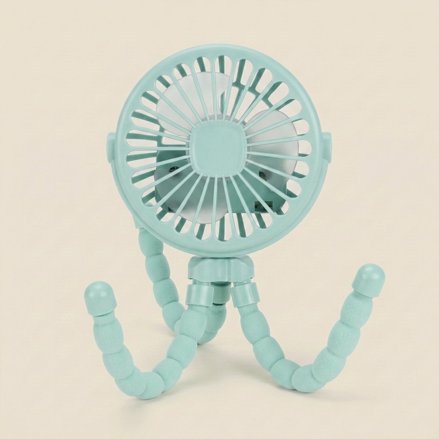Multi-Functional Baby Stroller Fan - Bladeless Silent Portable Cooler - Rechargeable USB Folding Fan for Home & Travel