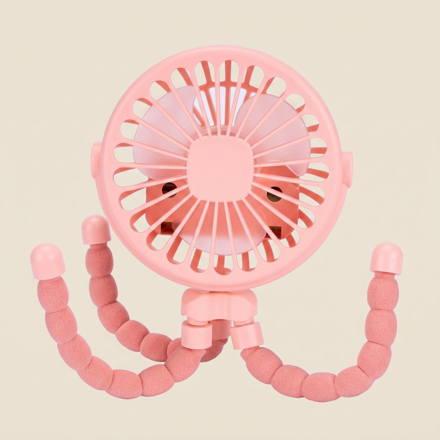 Multi-Functional Baby Stroller Fan - Bladeless Silent Portable Cooler - Rechargeable USB Folding Fan for Home & Travel