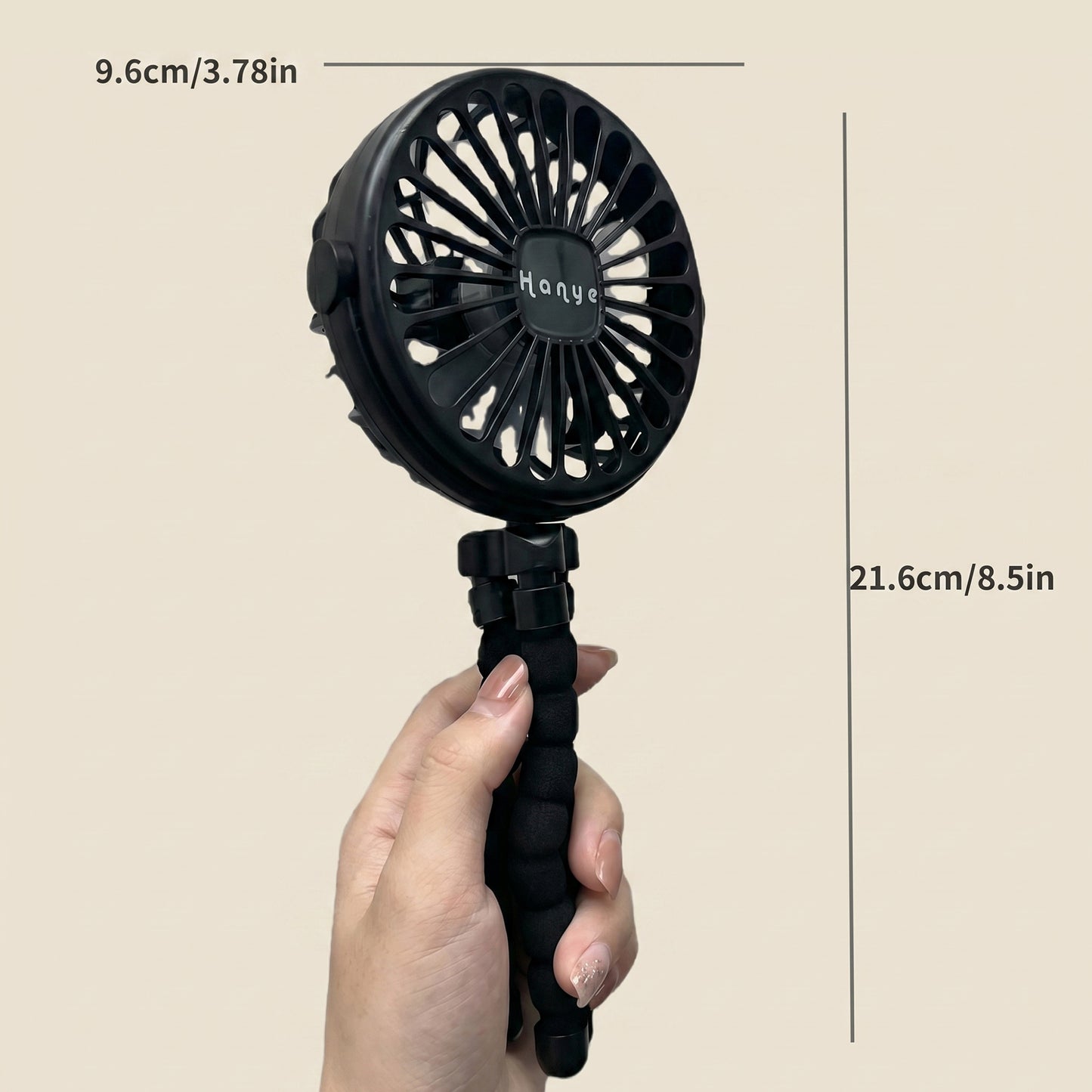 Multi-Functional Baby Stroller Fan - Bladeless Silent Portable Cooler - Rechargeable USB Folding Fan for Home & Travel
