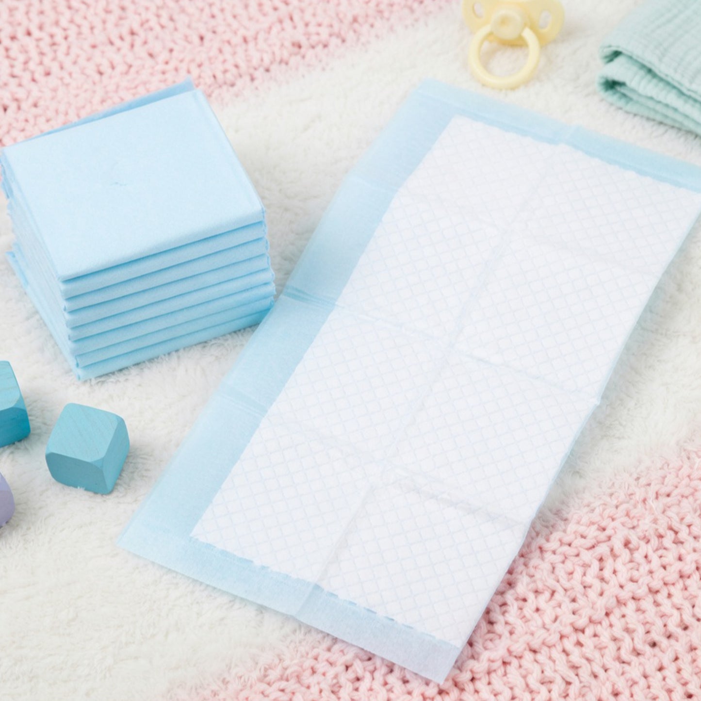 20Pcs Disposable Baby Changing Mat - Ultra-Absorbent Nursing Pad for Infants & Adults - Breathable Waterproof Bed Protector