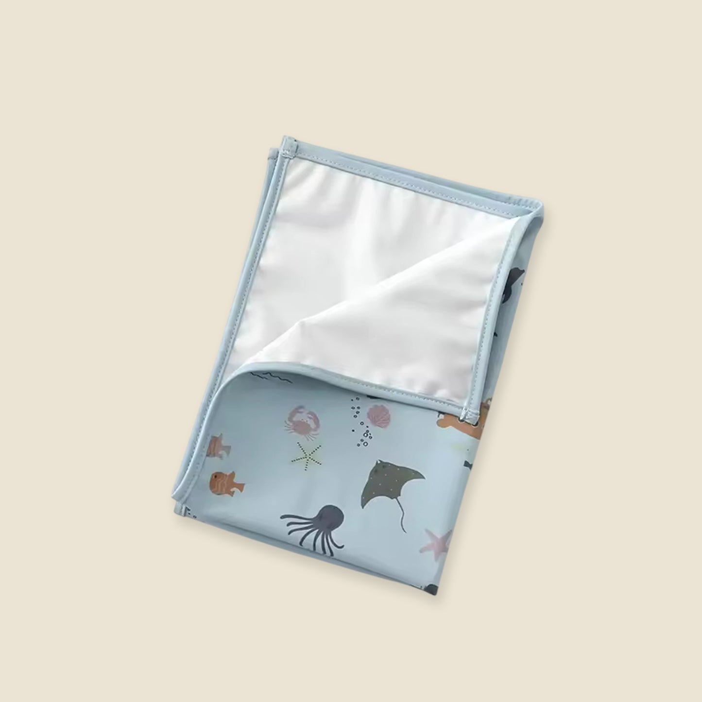 Portable Newborn Diaper Changing Sheet - Reusable Waterproof Mattress Cover - Foldable Travel Play Pad for Babies