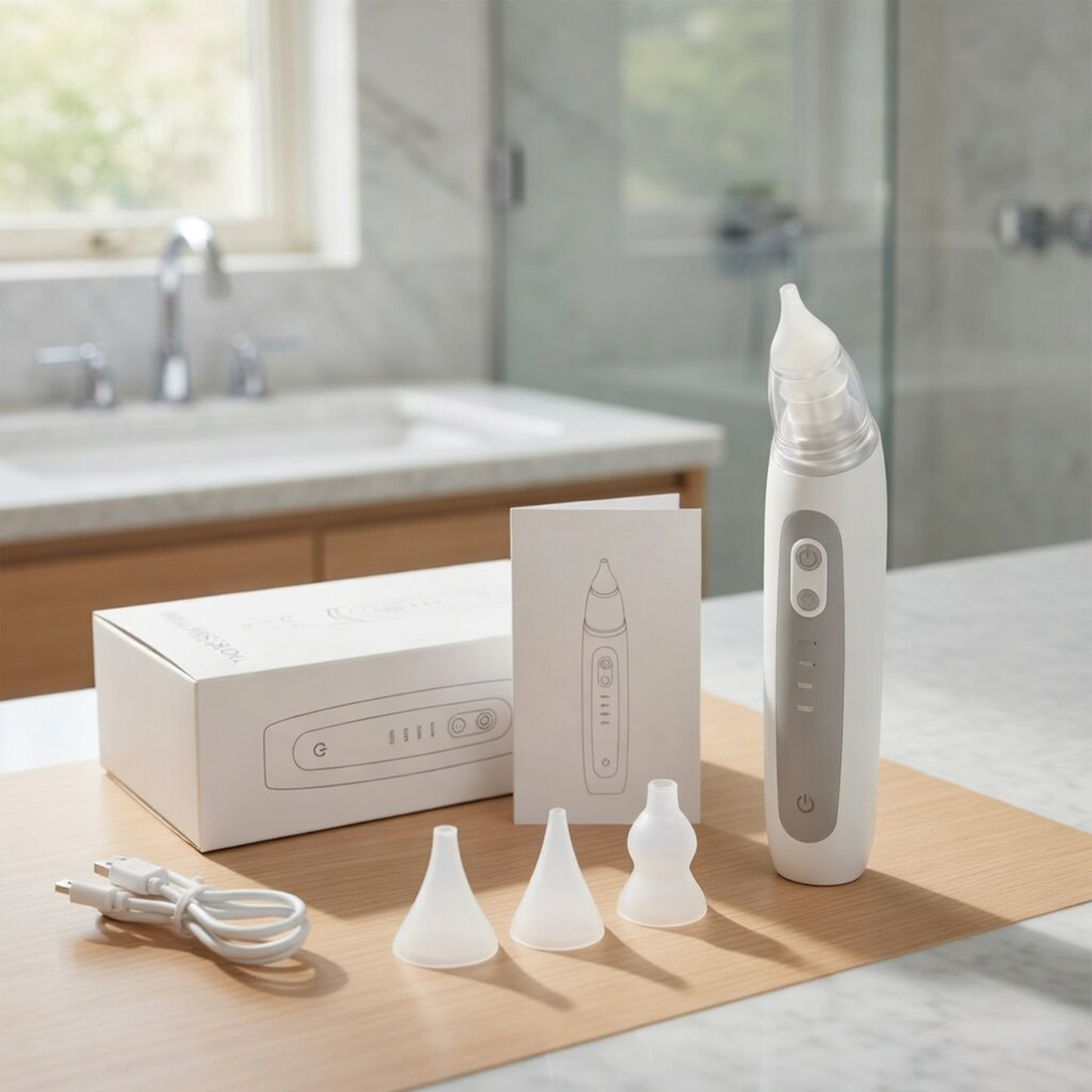 Smart Electric Baby Nasal Aspirator - New Pattern Charging Version - Gentle Suction Device to Prevent Nasal Congestion