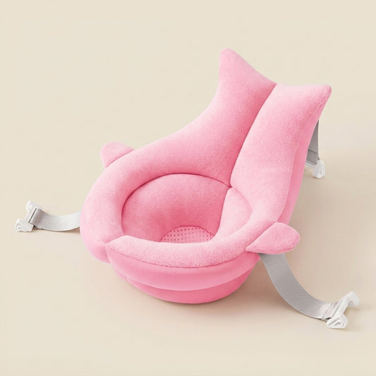 Portable Newborn Bath Mat - Cute Shark Shape Folding Cushion - Soft Skin-Friendly Bath Pad & Nursery Play Mat