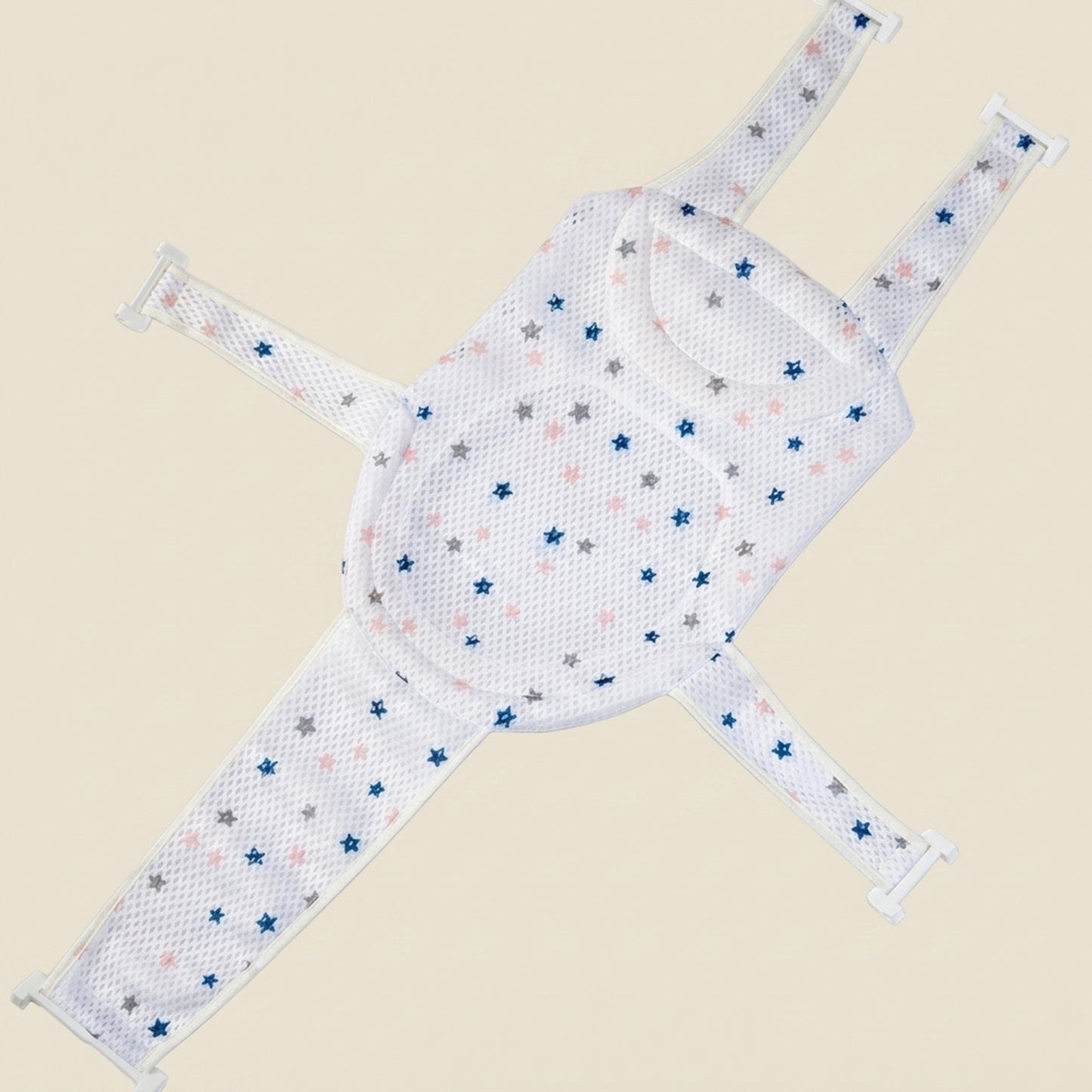 Non-Slip Baby Bath Mat - Adjustable Suspension Bath Net for Newborns - Breathable Soft Bathtub Recliner Seat