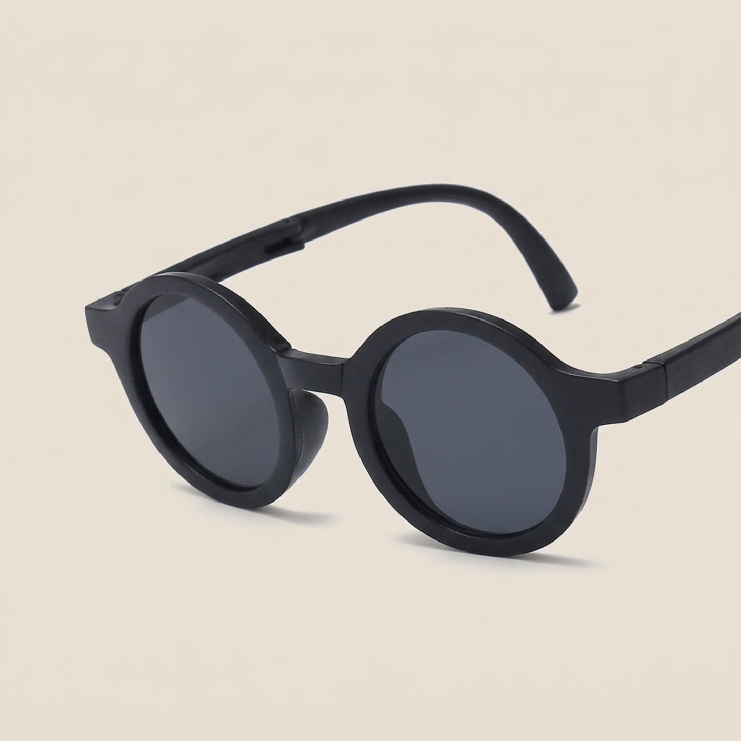 Foldable Kids Sunglasses - Portable Round Sun Glasses for Boys & Girls - Cute Baby Shades & Street Beat Eyewear