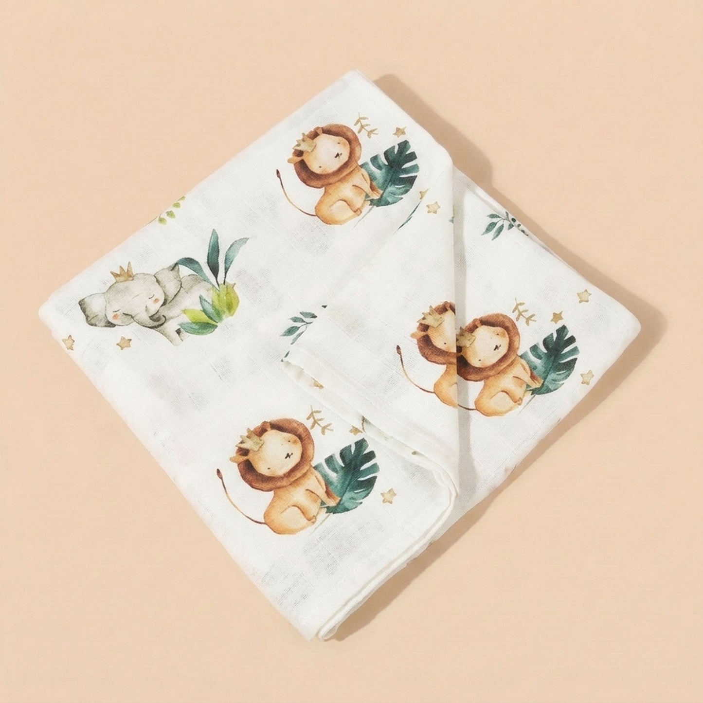 Muslin Cotton Baby Towel - Multi-use Newborn Swaddle & Bath Scarf - Soft Feeding Face Washcloth