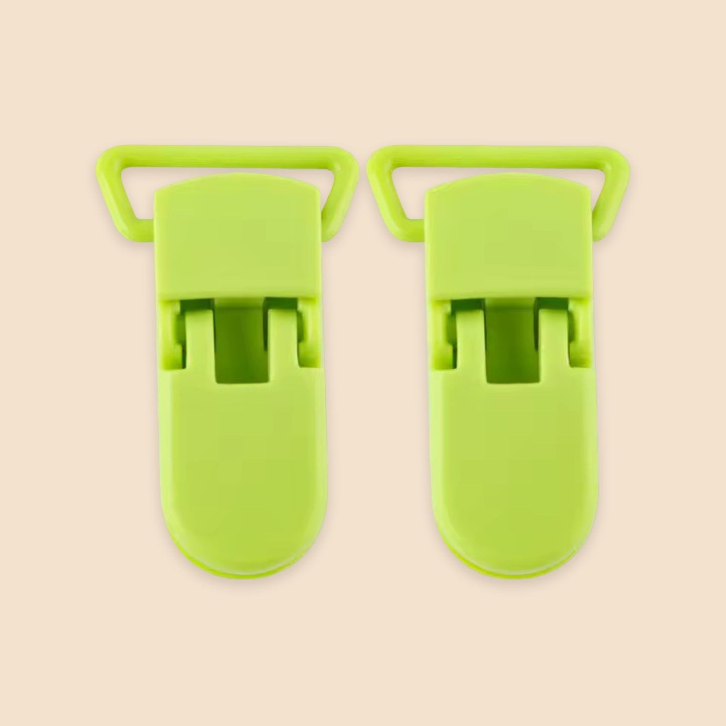 10Pcs Colorful Plastic Pacifier Clips - Durable DIY Pacifier Chain Accessories - Bulk Dummy Clamps for Jewelry Making & Crafts