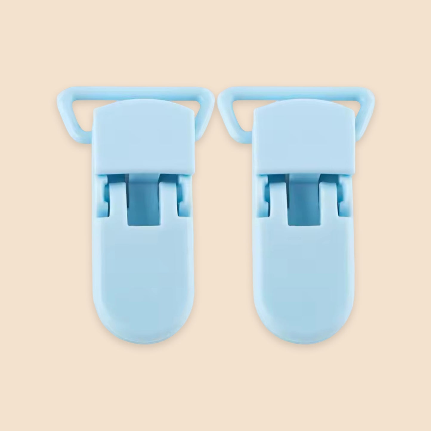 10Pcs Colorful Plastic Pacifier Clips - Durable DIY Pacifier Chain Accessories - Bulk Dummy Clamps for Jewelry Making & Crafts