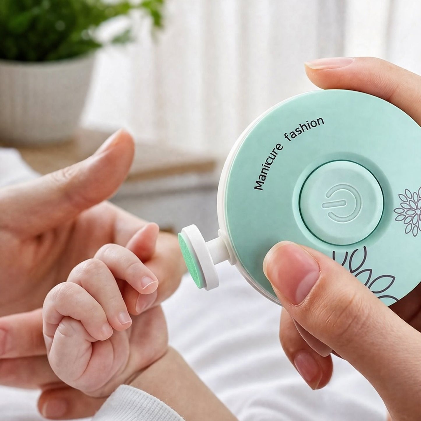 Safe Electric Baby Nail File - Multifunctional Kid Manicure Tool - Silent Nail Polisher & Clipper Set for Newborns