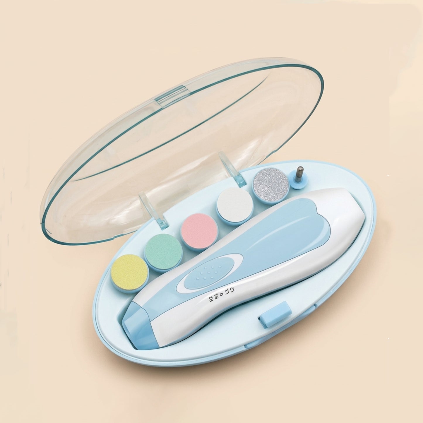 Electric Baby Nail Trimmer Set - Safe Multifunctional Manicure Tool - Portable Baby Nail File & Clippers for Toes & Fingernails