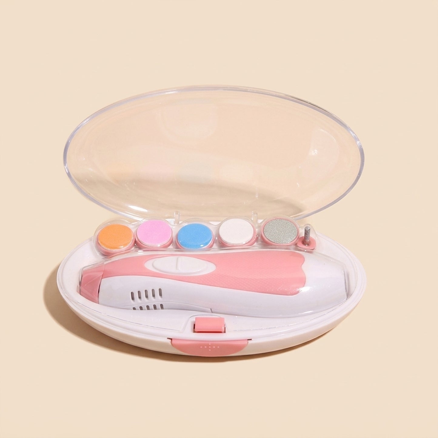 Electric Baby Nail Trimmer Set - Safe Multifunctional Manicure Tool - Portable Baby Nail File & Clippers for Toes & Fingernails