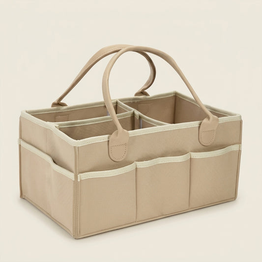 Portable Stroller Hanging Bag - Foldable Diaper Organizer - Thicken Mommy Tote Storage Basket for Baby Gear