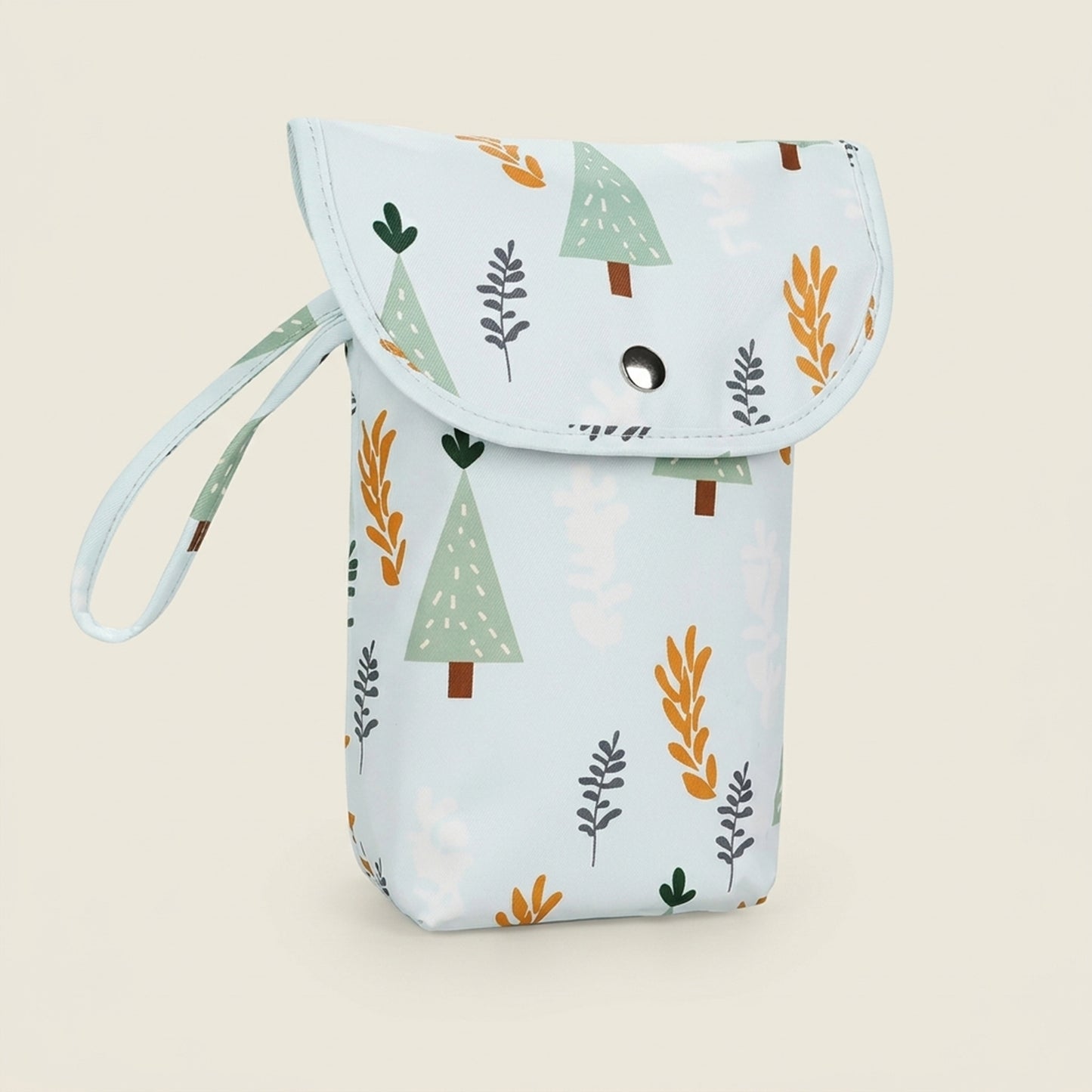 Travel Diaper Storage Pouch - Waterproof Wet Dry Organizer - Compact Nappy Tote & Stroller Carry Bag