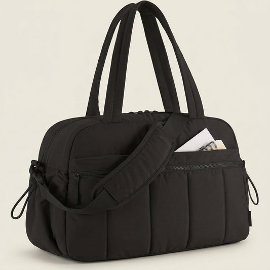 Waterproof Baby Diaper Travel Duffel Bag - Large Capacity Mom Bag - Multi-functional Maternity Tote & Airport Cabin Bag