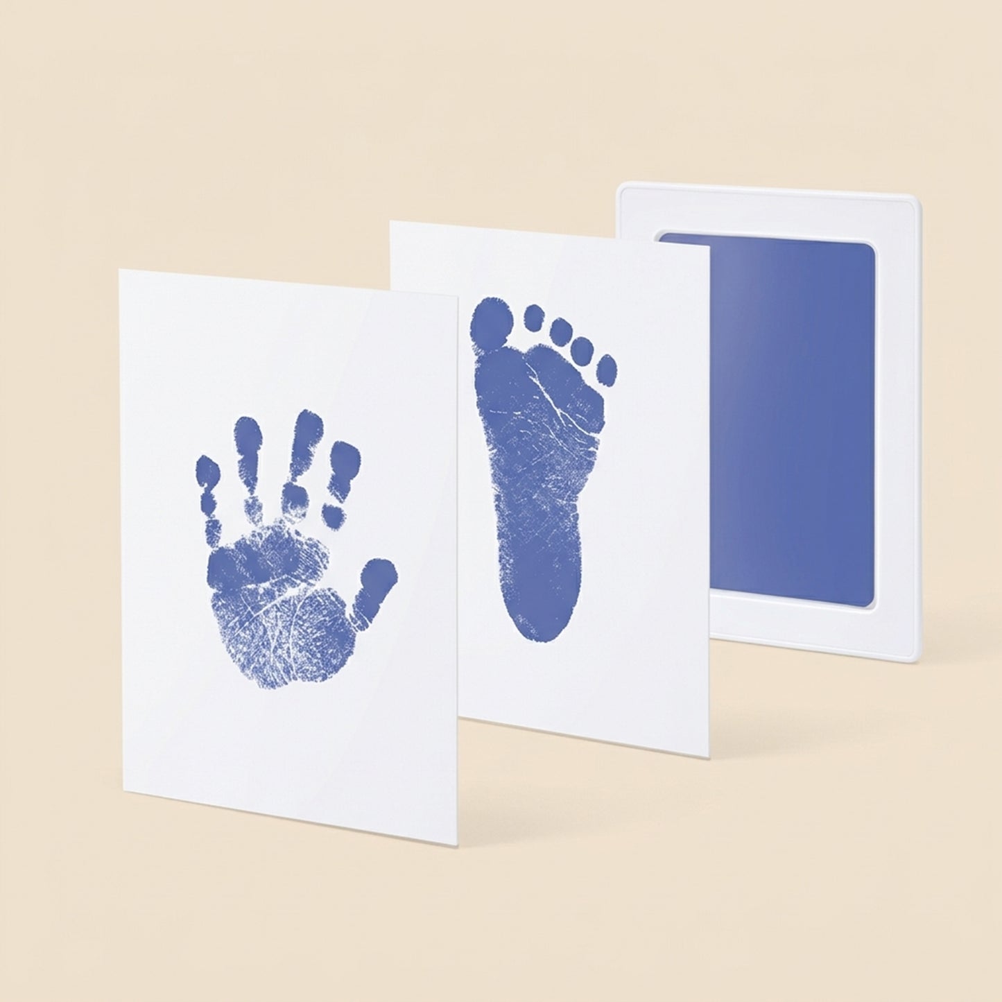 Clean-Touch Baby Hand and Footprint Kit - Safe Mess-Free Inkless Stamp Pad - Memorable DIY Newborn Souvenir & Baby Shower Gift