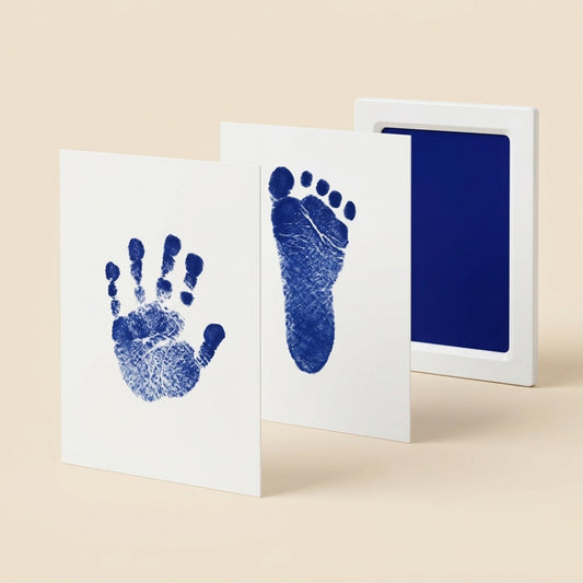 Clean-Touch Baby Hand and Footprint Kit - Safe Mess-Free Inkless Stamp Pad - Memorable DIY Newborn Souvenir & Baby Shower Gift