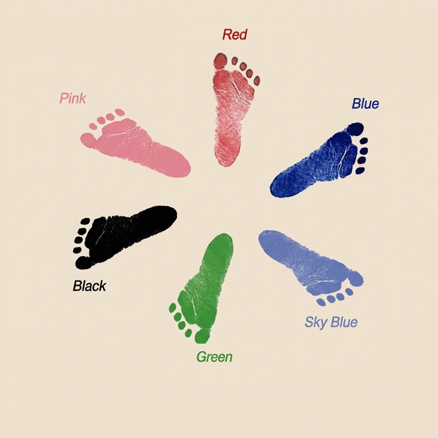 Clean-Touch Baby Hand and Footprint Kit - Safe Mess-Free Inkless Stamp Pad - Memorable DIY Newborn Souvenir & Baby Shower Gift