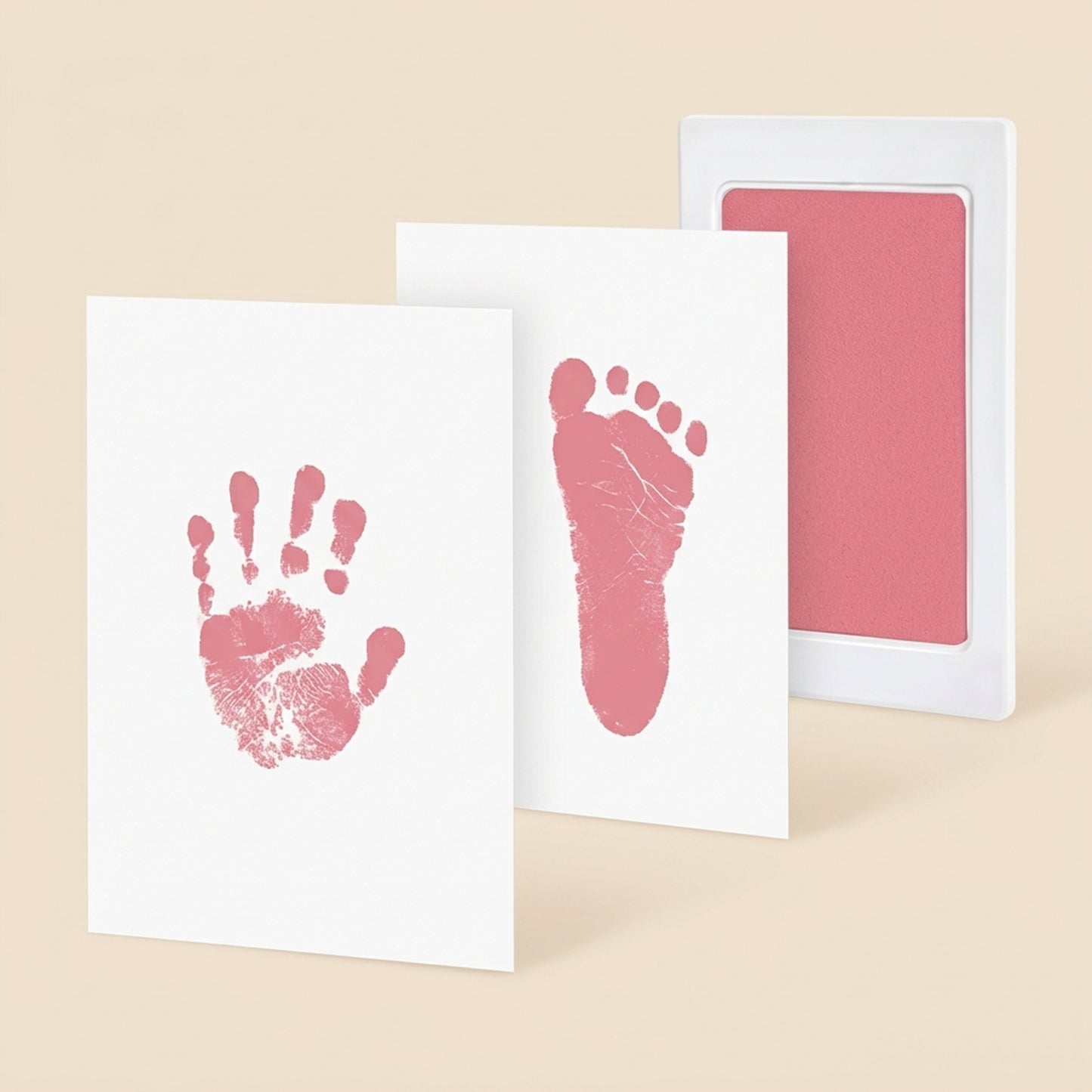 Clean-Touch Baby Hand and Footprint Kit - Safe Mess-Free Inkless Stamp Pad - Memorable DIY Newborn Souvenir & Baby Shower Gift