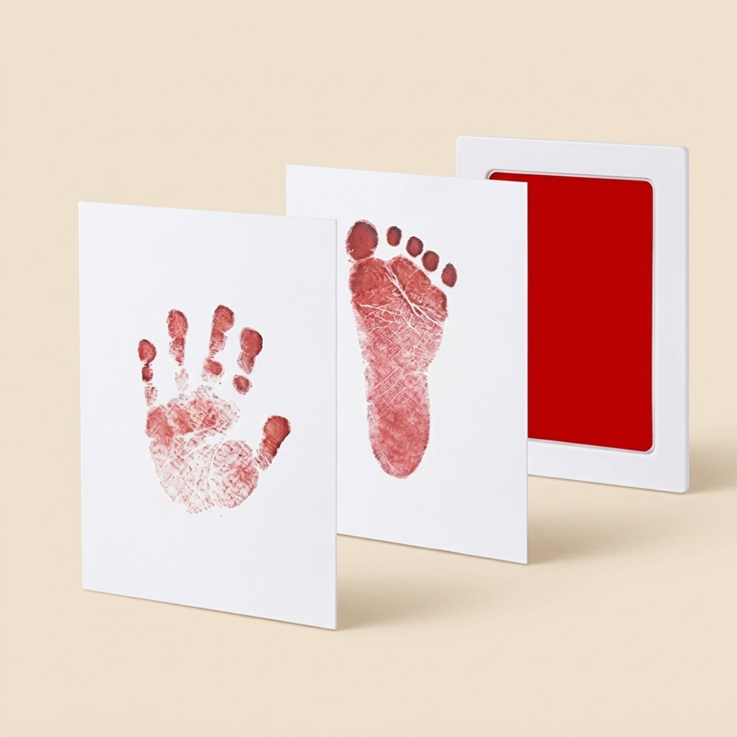 Clean-Touch Baby Hand and Footprint Kit - Safe Mess-Free Inkless Stamp Pad - Memorable DIY Newborn Souvenir & Baby Shower Gift