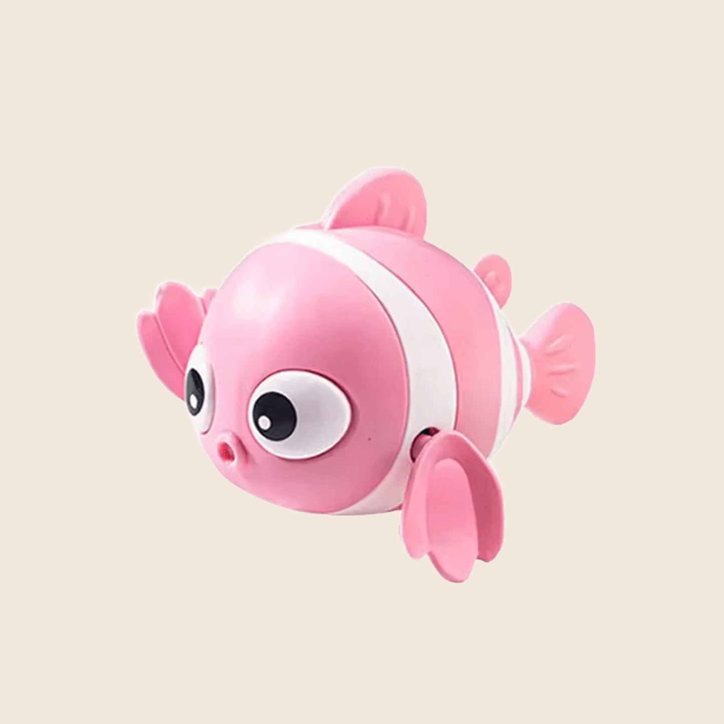 Cute Swimming Clown Fish Bath Toy - Wind-Up Floating Bathtub Toy - Fun Water Play for Babies