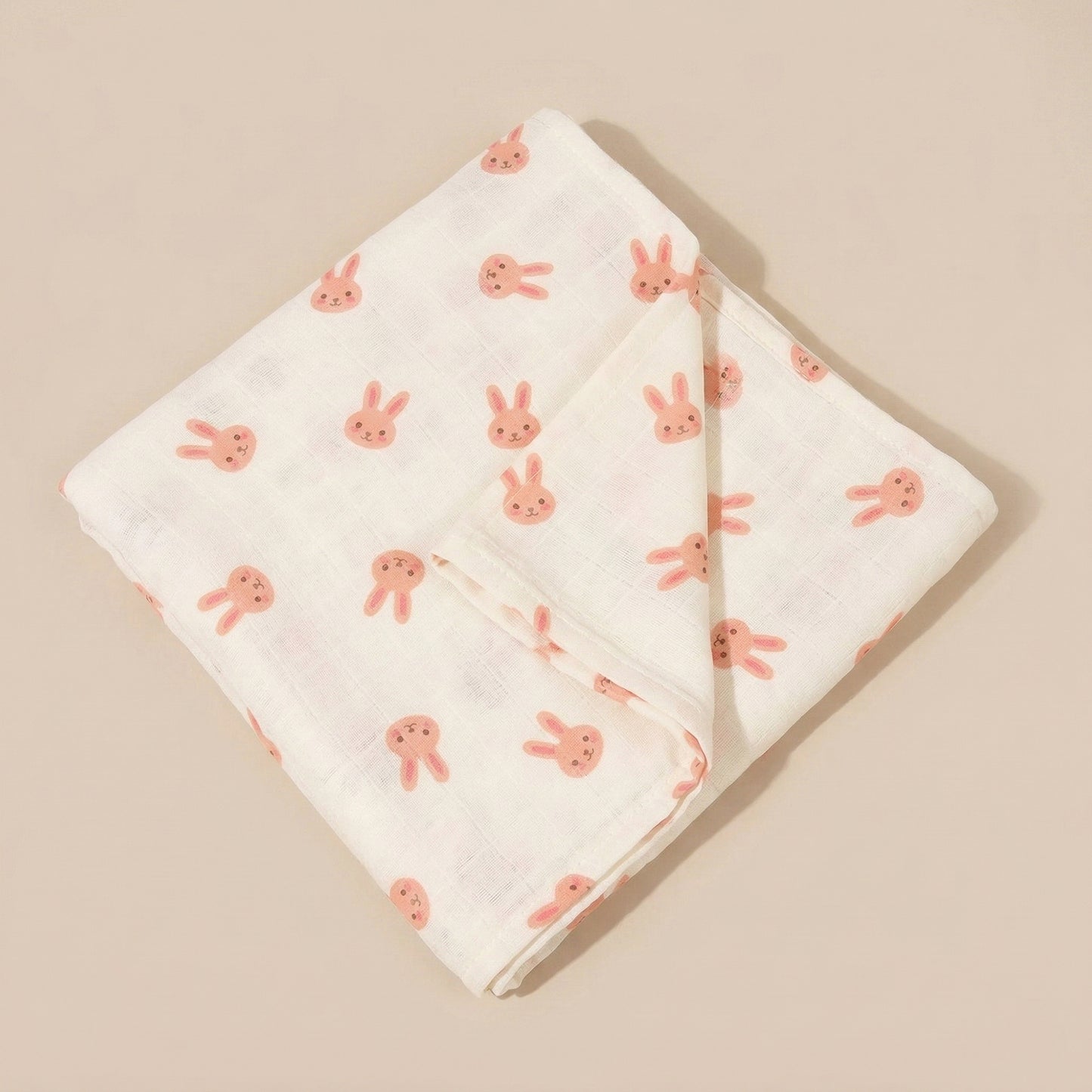 Breathable Muslin Receiving Blanket - Soft Pure Cotton Swaddle - Versatile Infant Bedding & Bath Towel Set