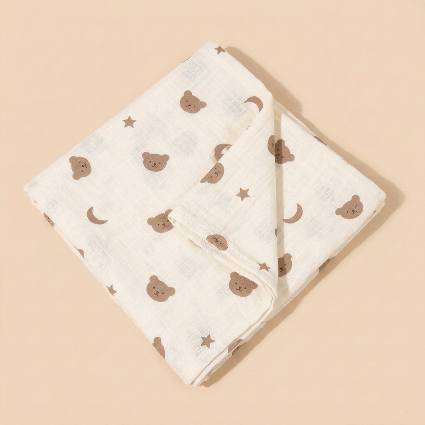 Breathable Muslin Receiving Blanket - Soft Pure Cotton Swaddle - Versatile Infant Bedding & Bath Towel Set