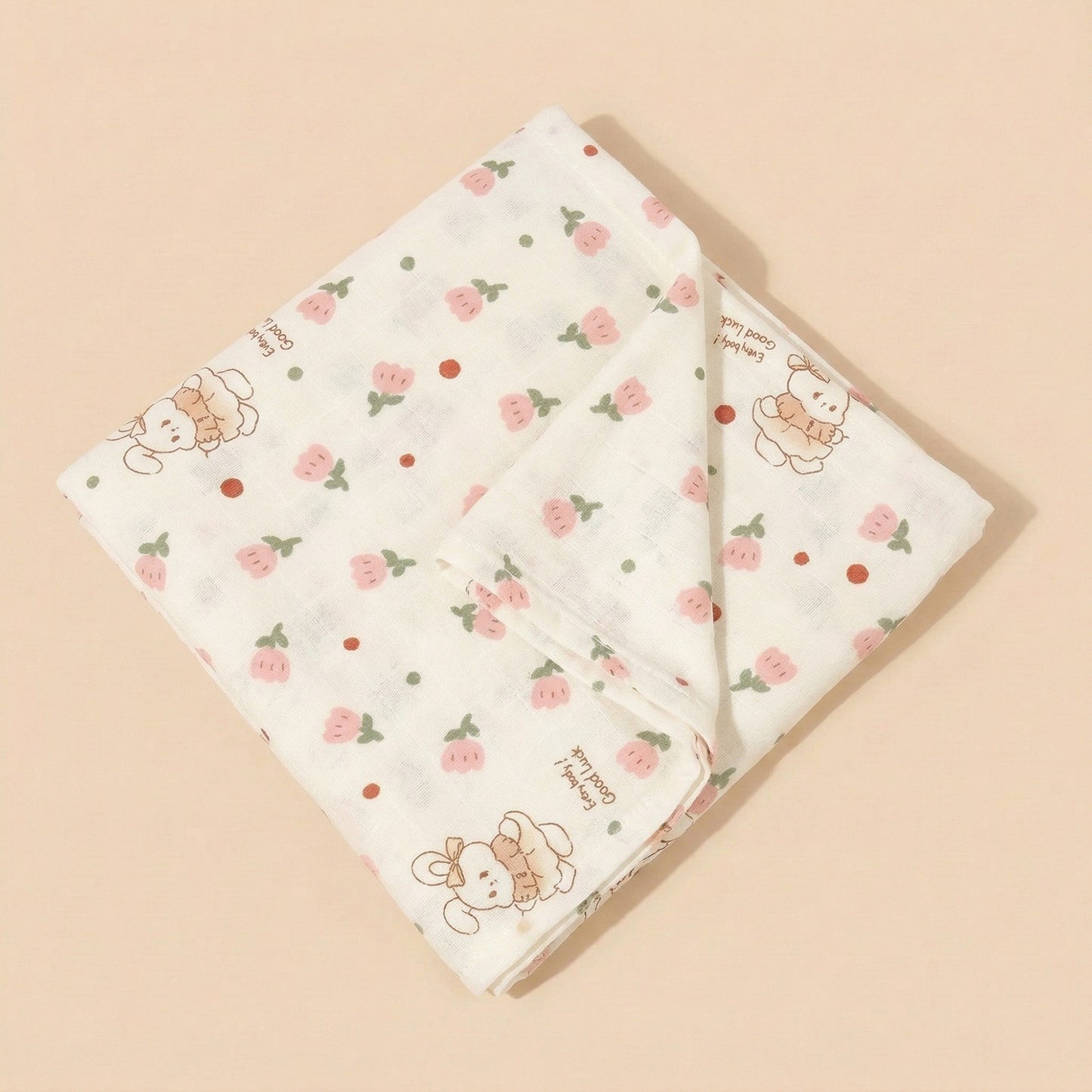 Breathable Muslin Receiving Blanket - Soft Pure Cotton Swaddle - Versatile Infant Bedding & Bath Towel Set
