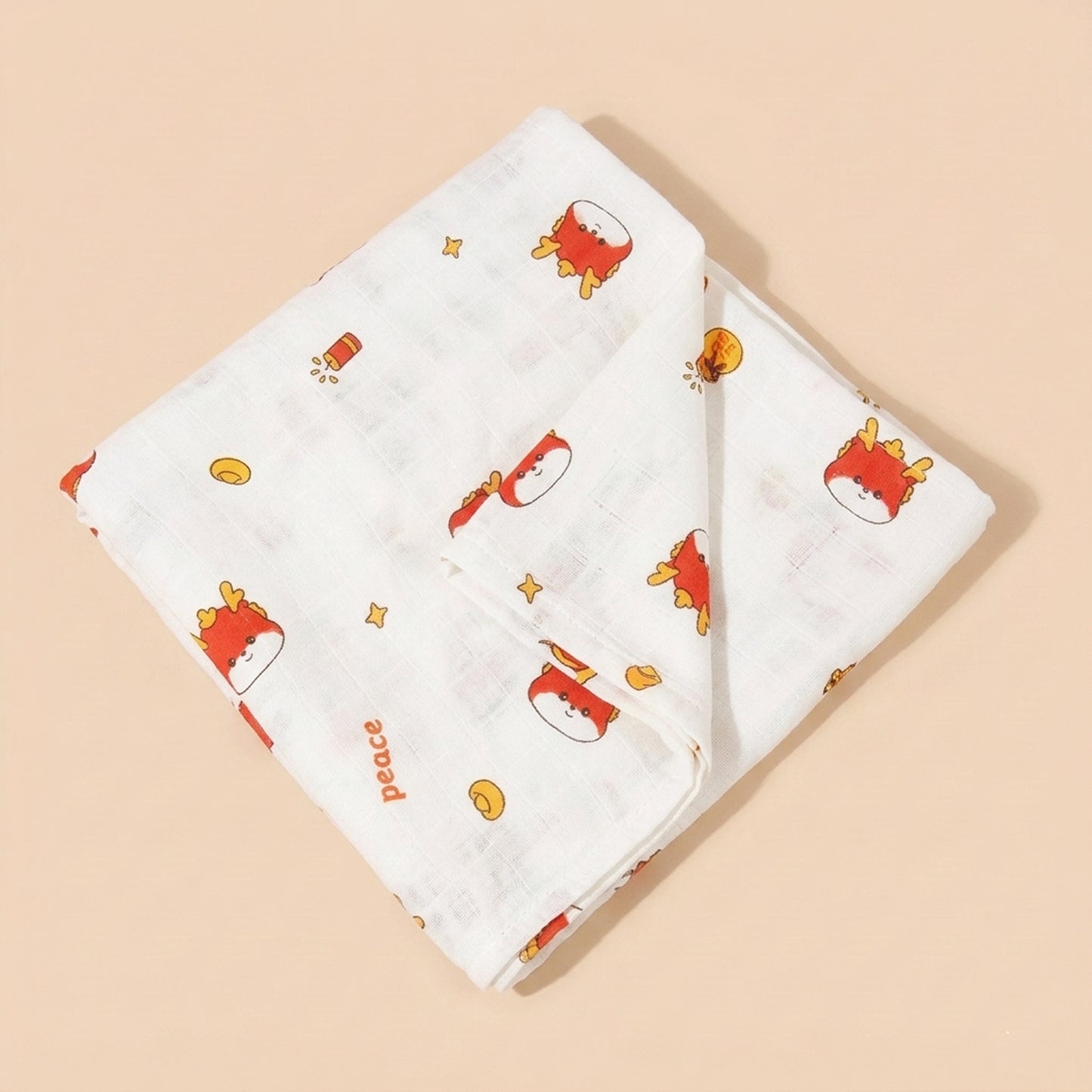Breathable Muslin Receiving Blanket - Soft Pure Cotton Swaddle - Versatile Infant Bedding & Bath Towel Set
