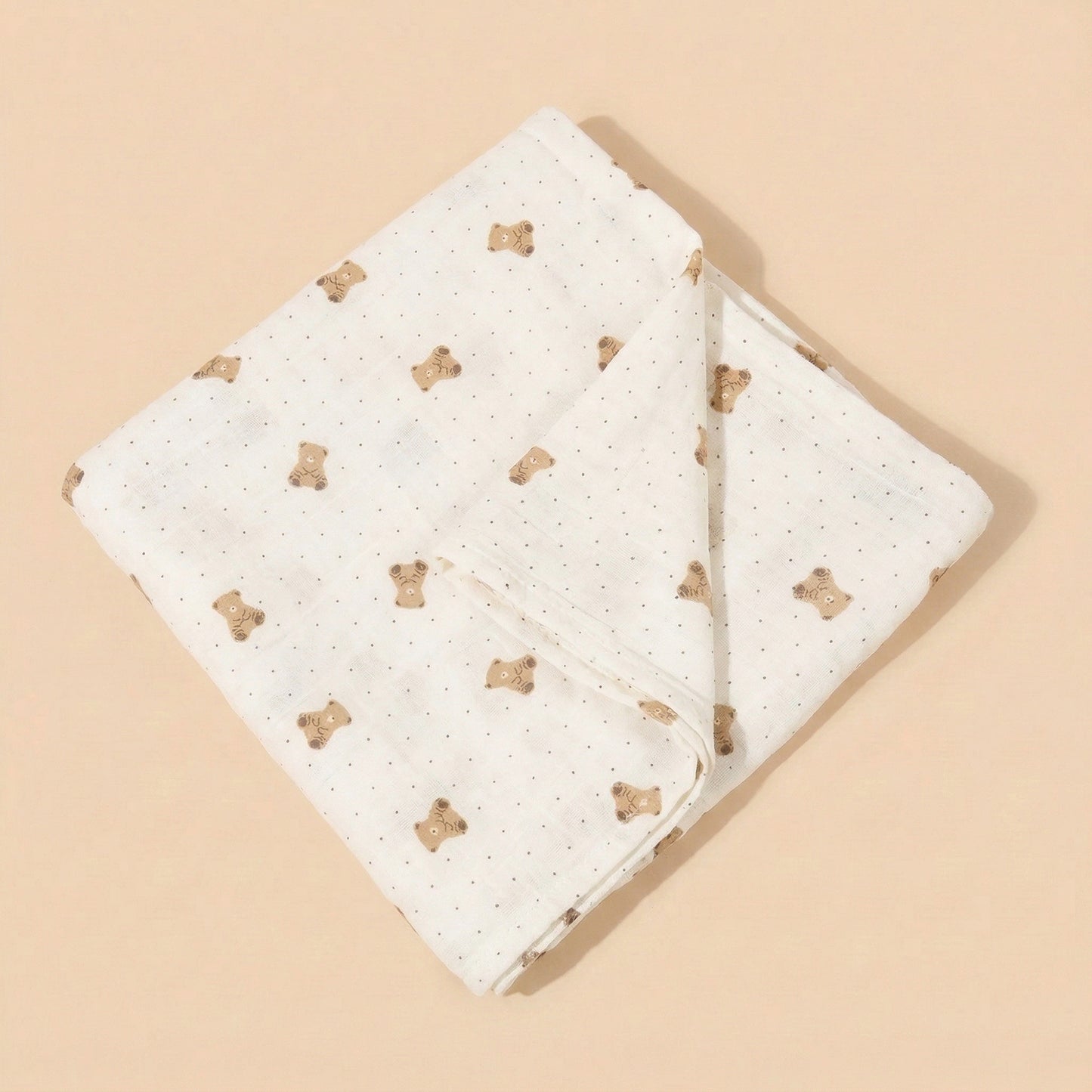 Breathable Muslin Receiving Blanket - Soft Pure Cotton Swaddle - Versatile Infant Bedding & Bath Towel Set