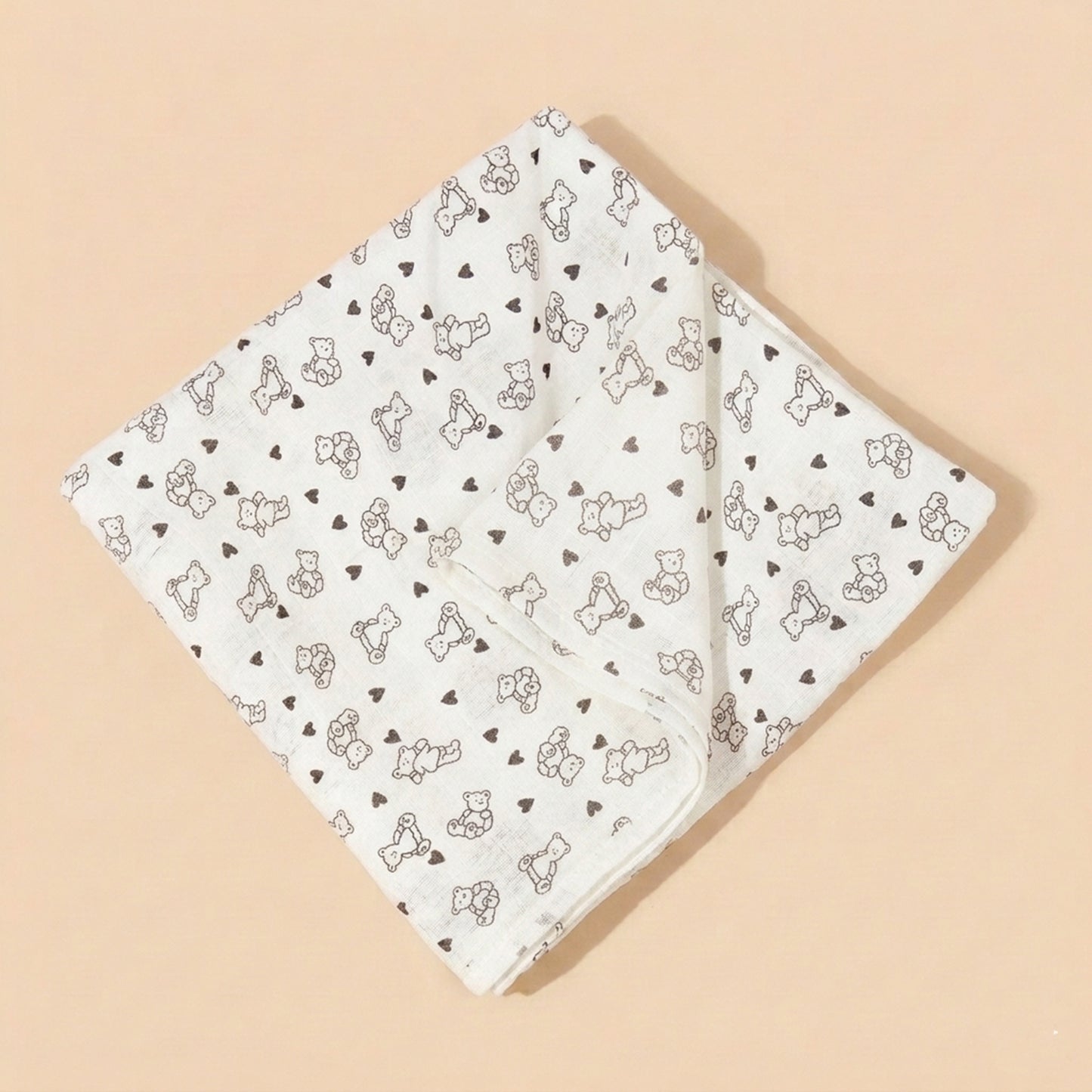 Breathable Muslin Receiving Blanket - Soft Pure Cotton Swaddle - Versatile Infant Bedding & Bath Towel Set